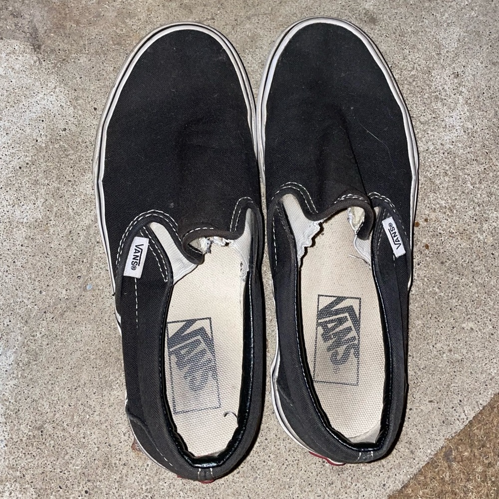 Black Slip-On Vans